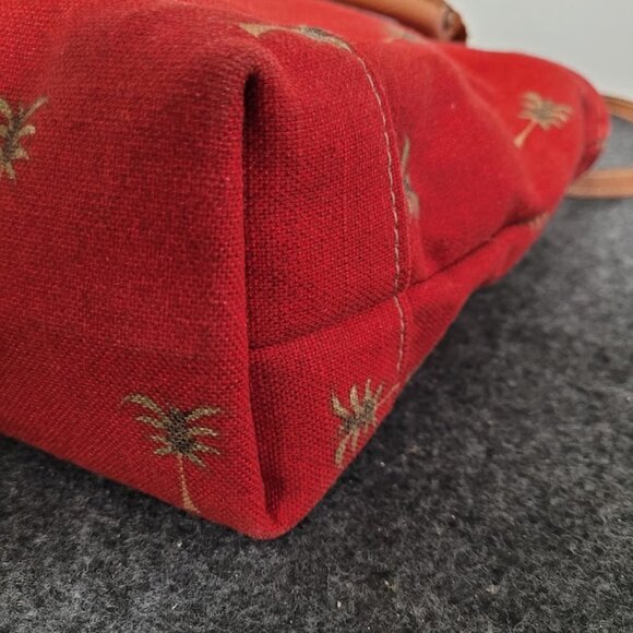 Accessories Unlimited Palm Trees Leather Handled Bag - Picture 7 of 12